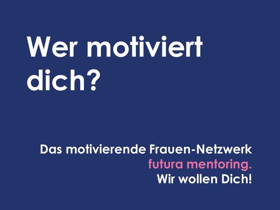Postkarte Motiv Motivation Netzwerk Futura Mentoring