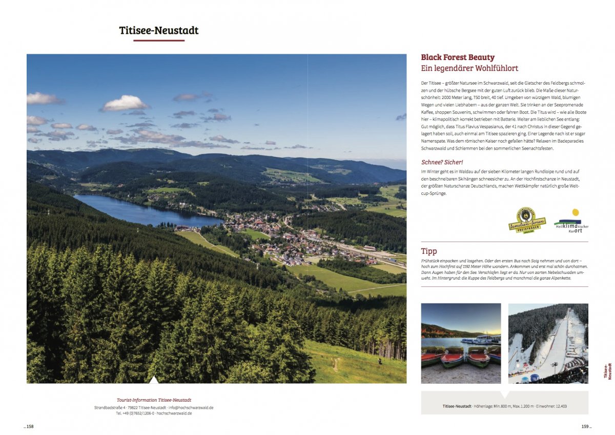 Ortsbeschreibungen im Gastgeberverzeichnis, Titisee-Neustadt