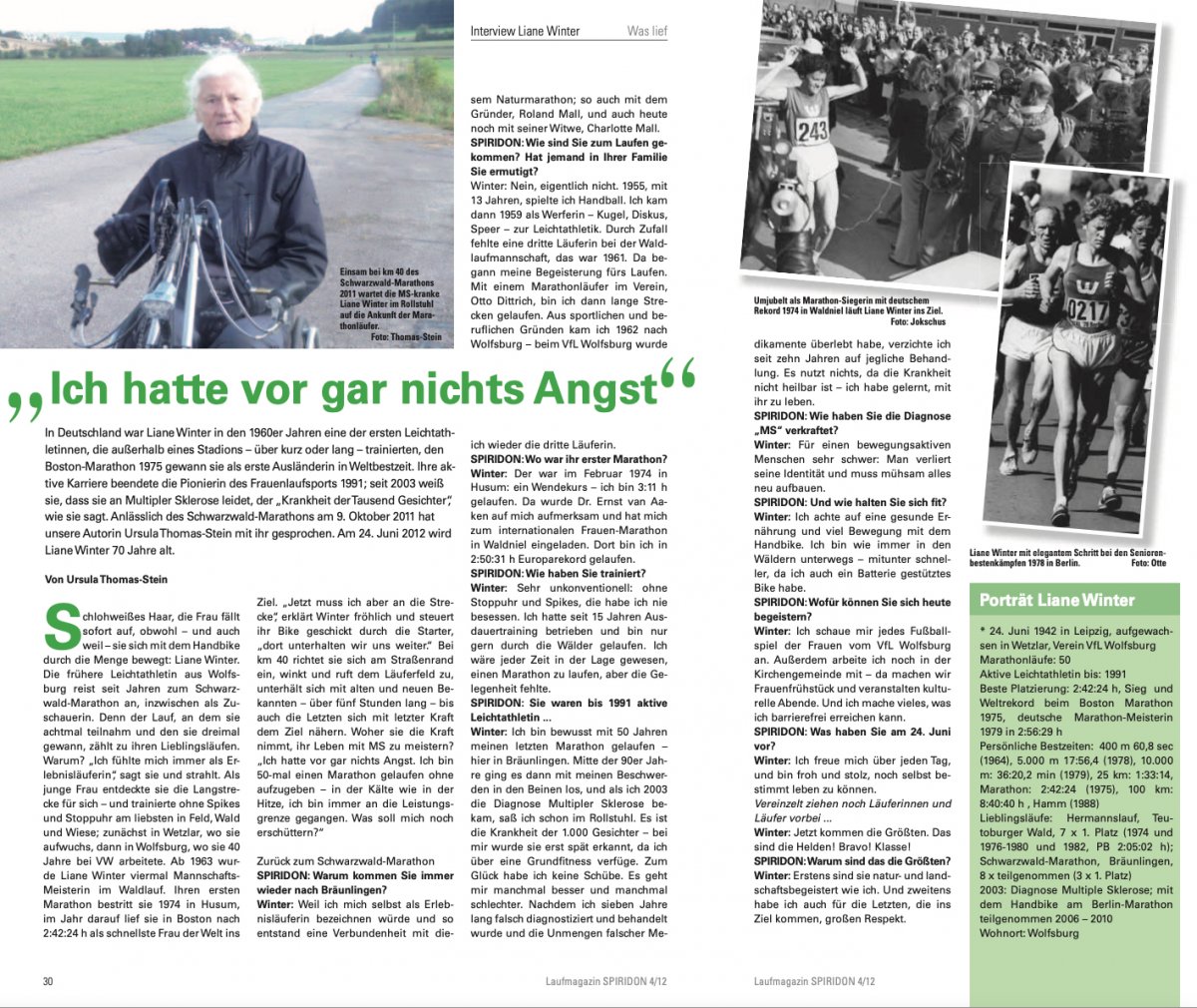 Interview mit Liane Winter für Spiridon