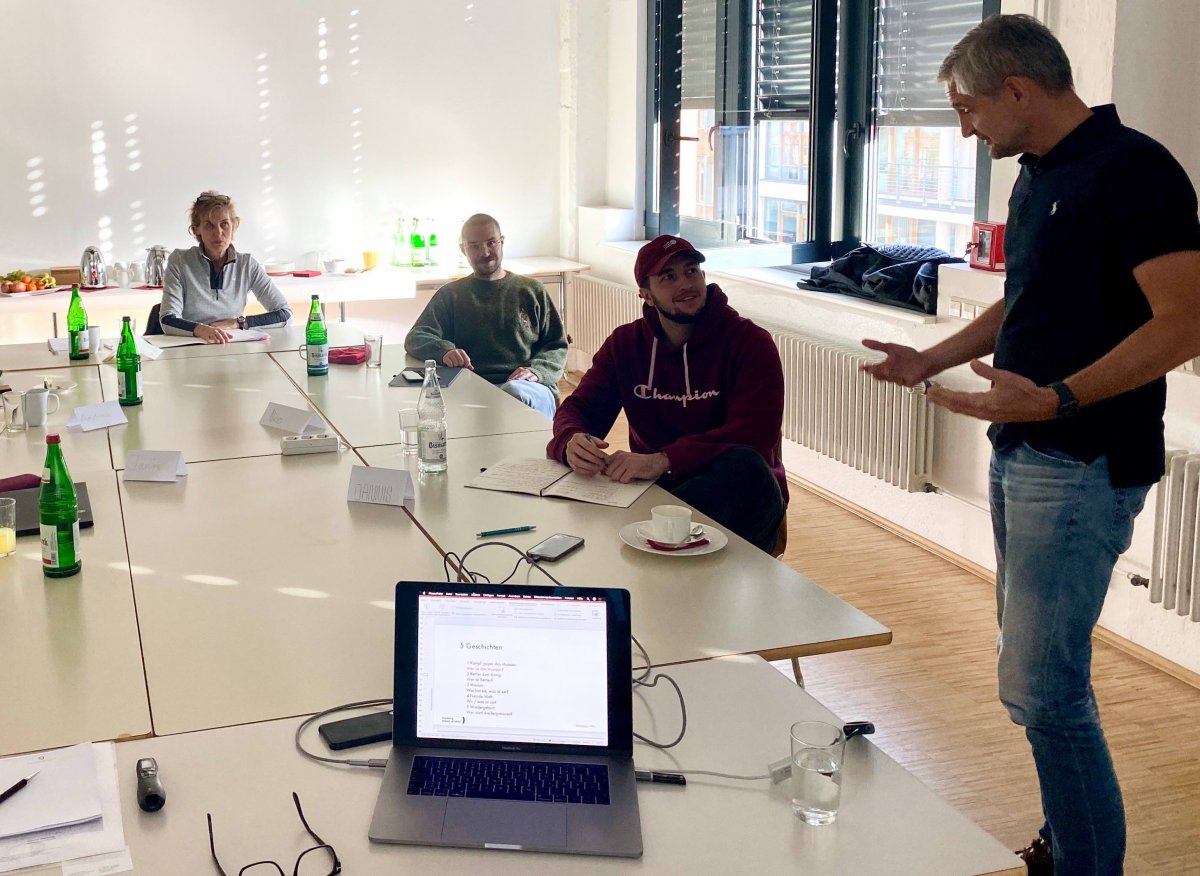 Meisterkurs Storytelling mit Michael Matthiass, Foto Hamburg School of Ideas