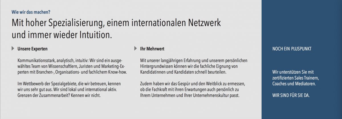 Unternehmensflyer, Seite 3, NotchDelta Executive Search