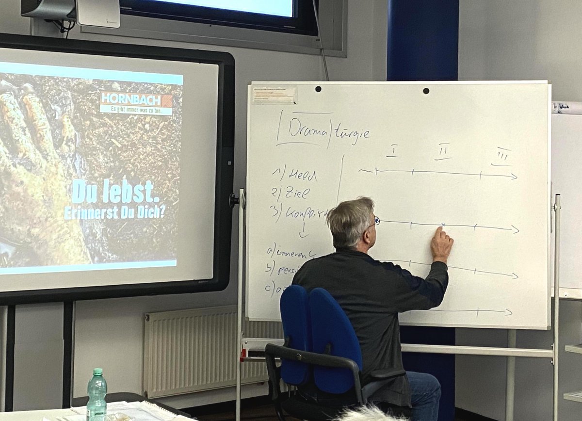 Storytelling-Kurs mit Drehbuchautor Edgar von Cossart, Foto Ursula Thomas-Stein